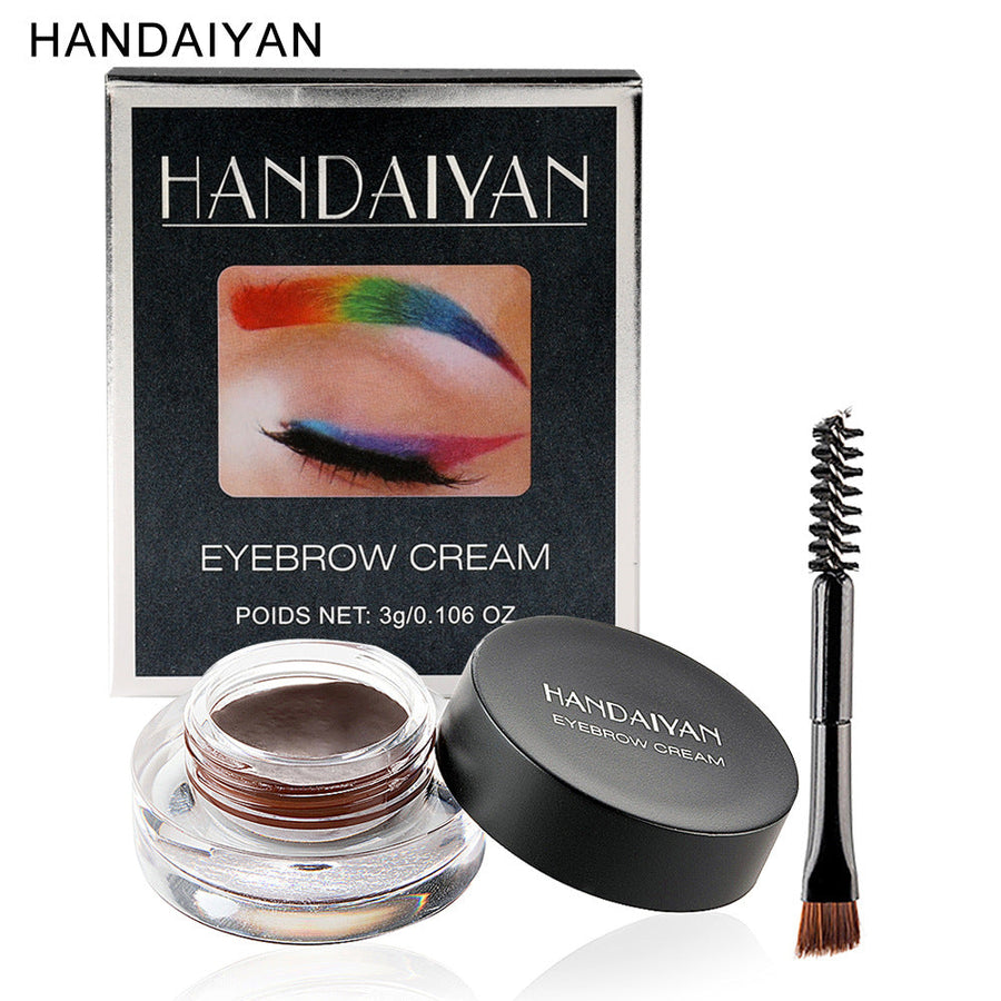 Waterproof Eyebrow Gel & Eyeliner Cream, 12 Colors
