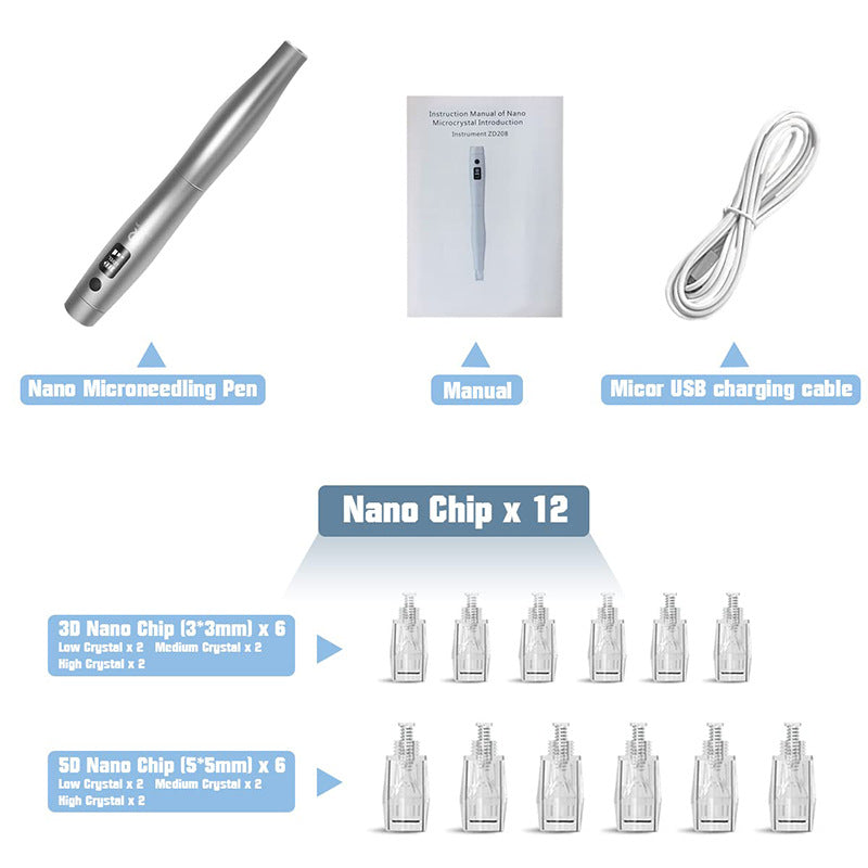 Electric nano-freckle and acne-removing beauty pen facial wa