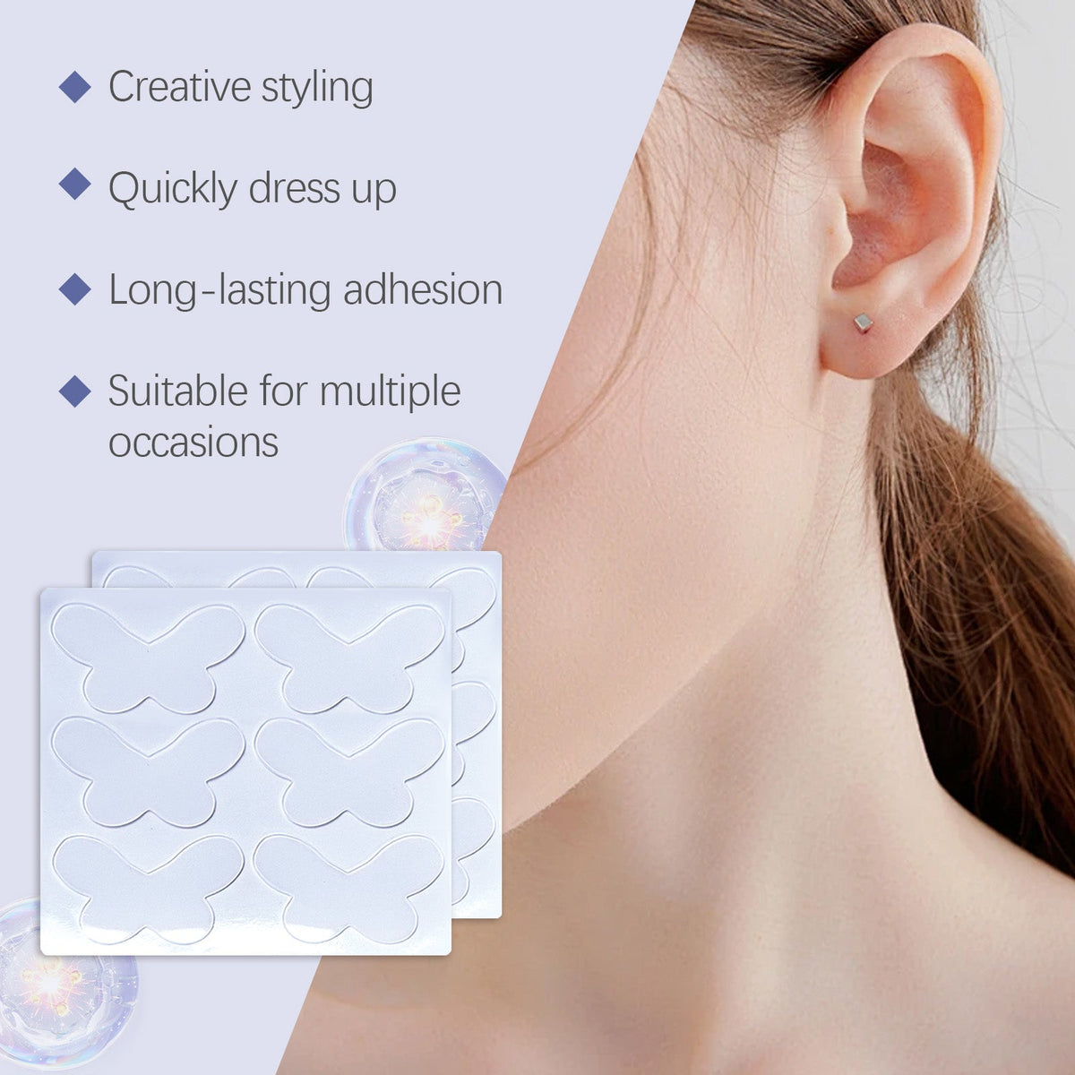 Elf Ear Stickers — Invisible Adhesive Plasters, 12pc