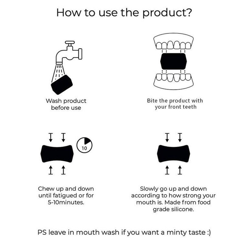 Jaw Exerciser for Men & Women — Sharper Jawline, Less