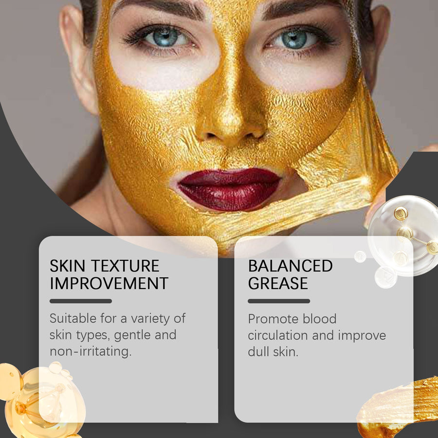 24K Gold Peel Mask - Painless Exfoliation & Collagen Glow