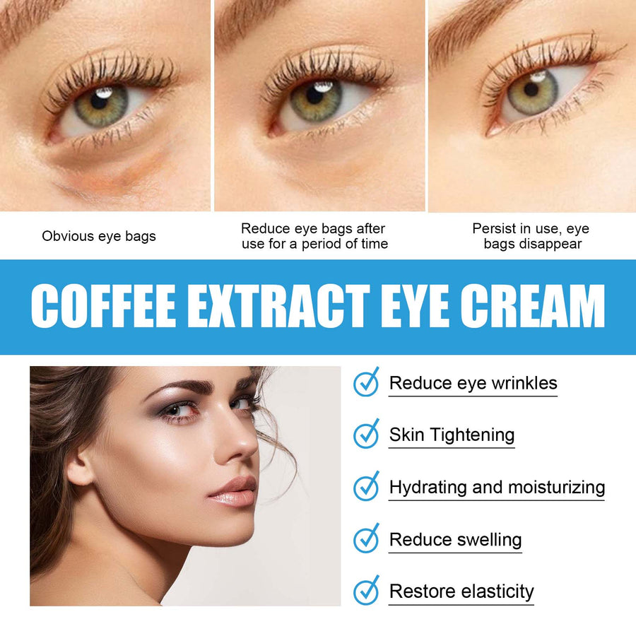 Coffee Extract Eye Cream for Dark Circles & Puffiness