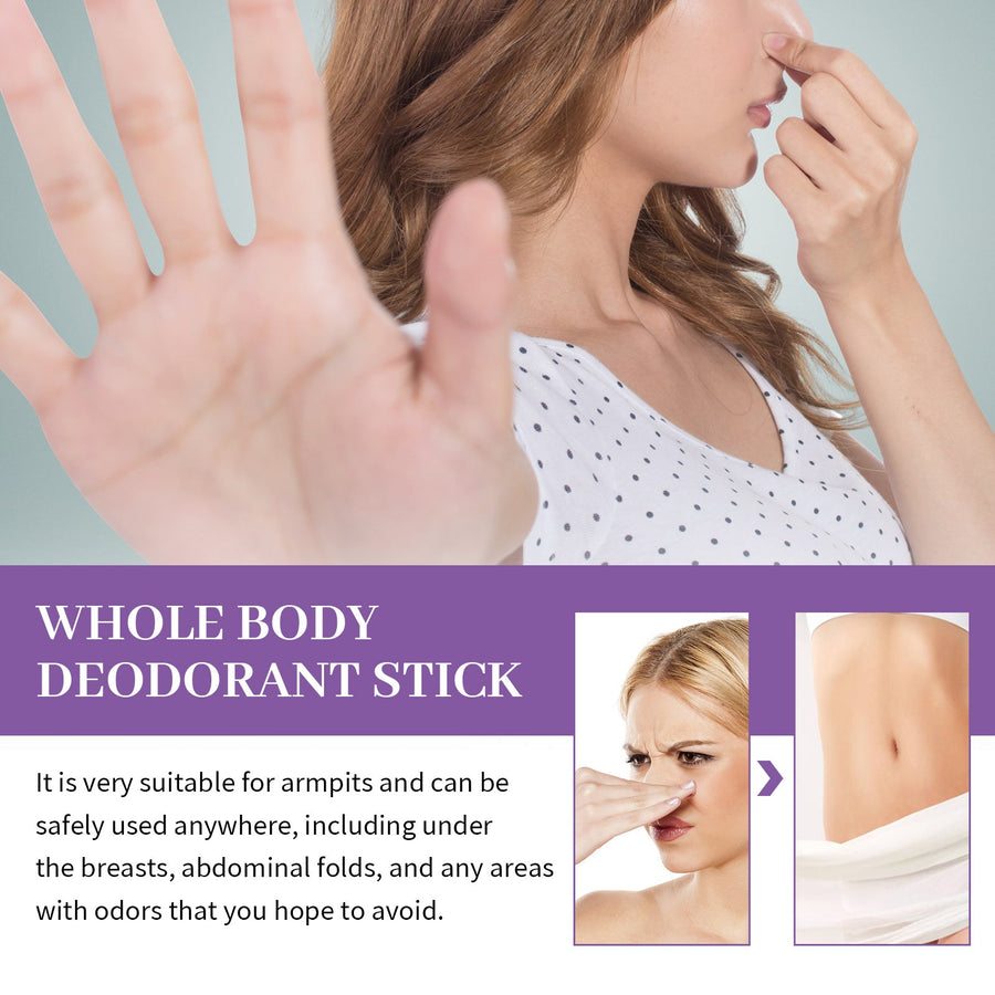 Whole Body Deodorant Stick — 72-Hour Aluminum-Free Odor