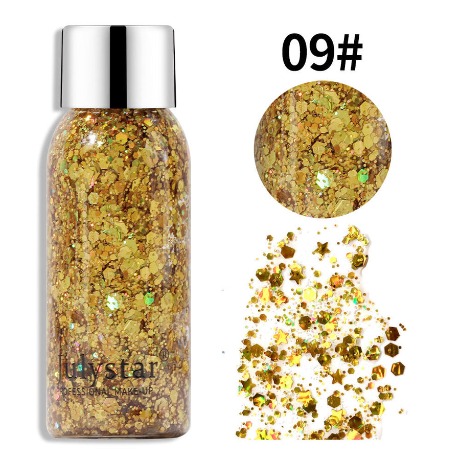 Cosmetic Glitter Makeup for Dazzling Stage Sparkle