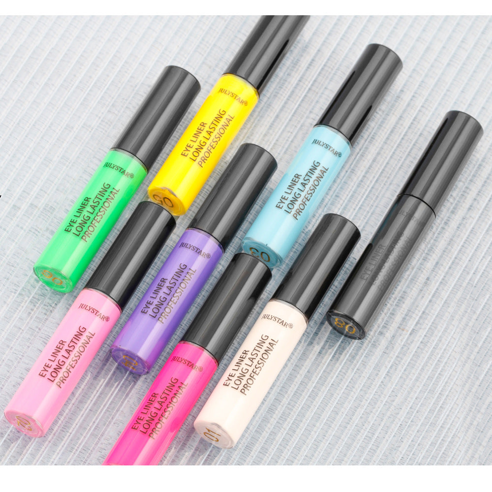 Colorful Liquid Eyeliner Set for Precise Eye Art