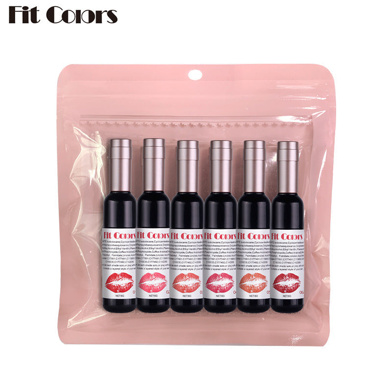 Matte Lipstick Set: Six Velvet Red, Wine & Berry Shades