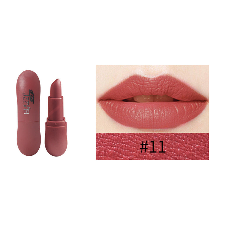12-Color Matte Lipstick Set for Long-Lasting Color