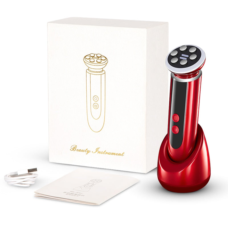 RF & LED Facial Lifting Device — Firm Skin in 5 Min Daily