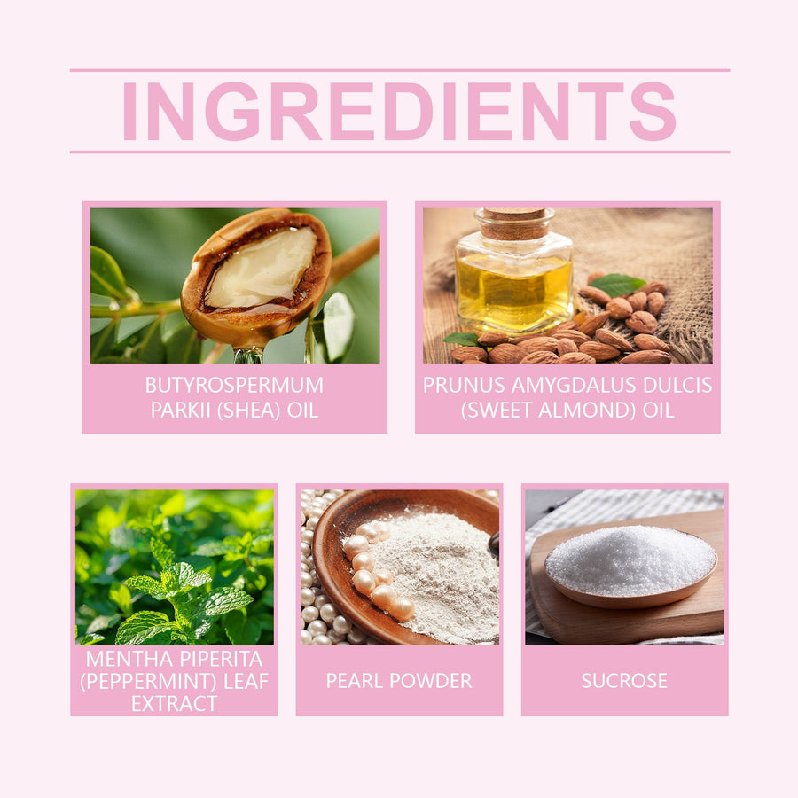 Mint Pearl Body Scrub for Soft Smooth Sensitive Skin