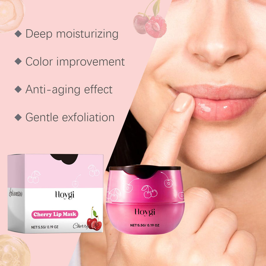Cherry Lip Mask, Lip Repair, Anti-Cracking, Moisturizing