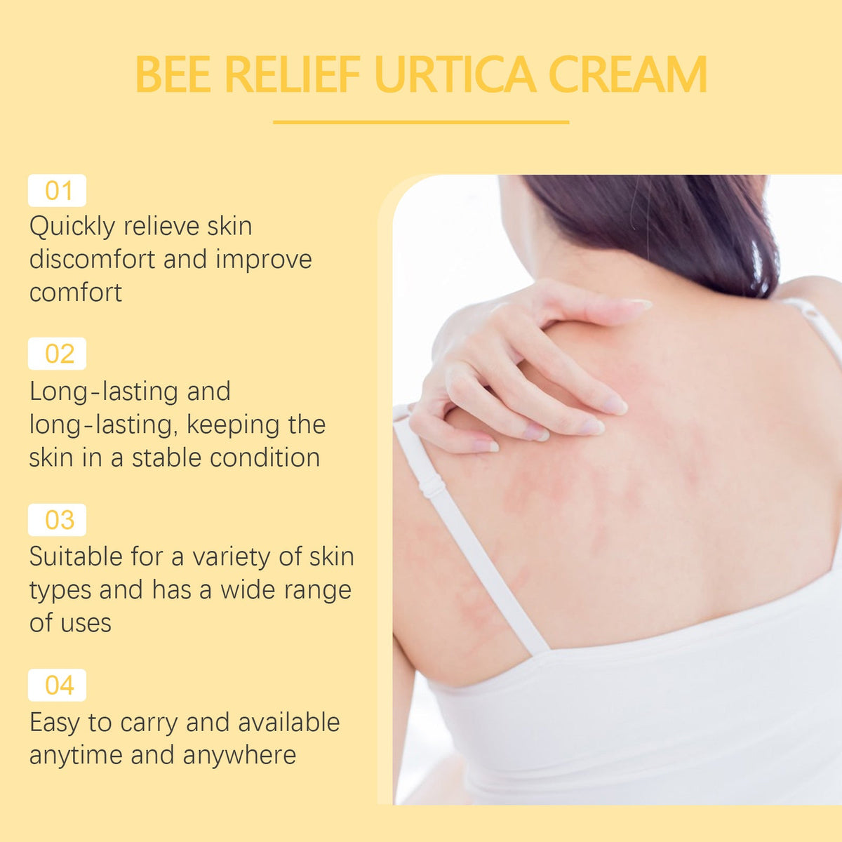 Bee Venom Anti-Itch Cream, Relieves Redness And Itching Of H