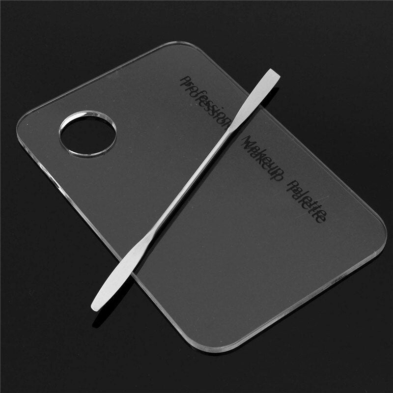 Makeup Palette Mixing Spatula Set — Transparent Acrylic