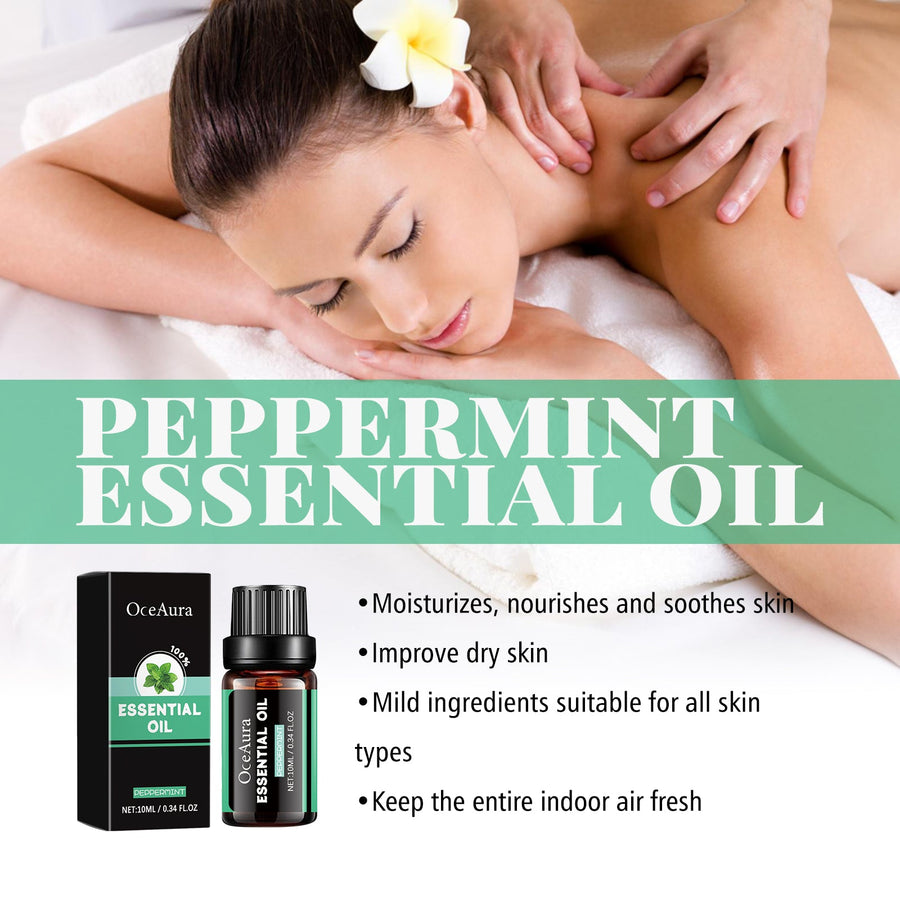 Peppermint Essential Oil for Dry Skin & Tired Muscles