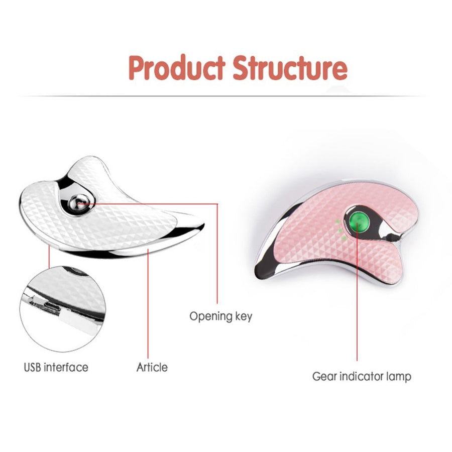 Micro-Current Heating Facial Massager — Lifts, Tones & Sculpts
