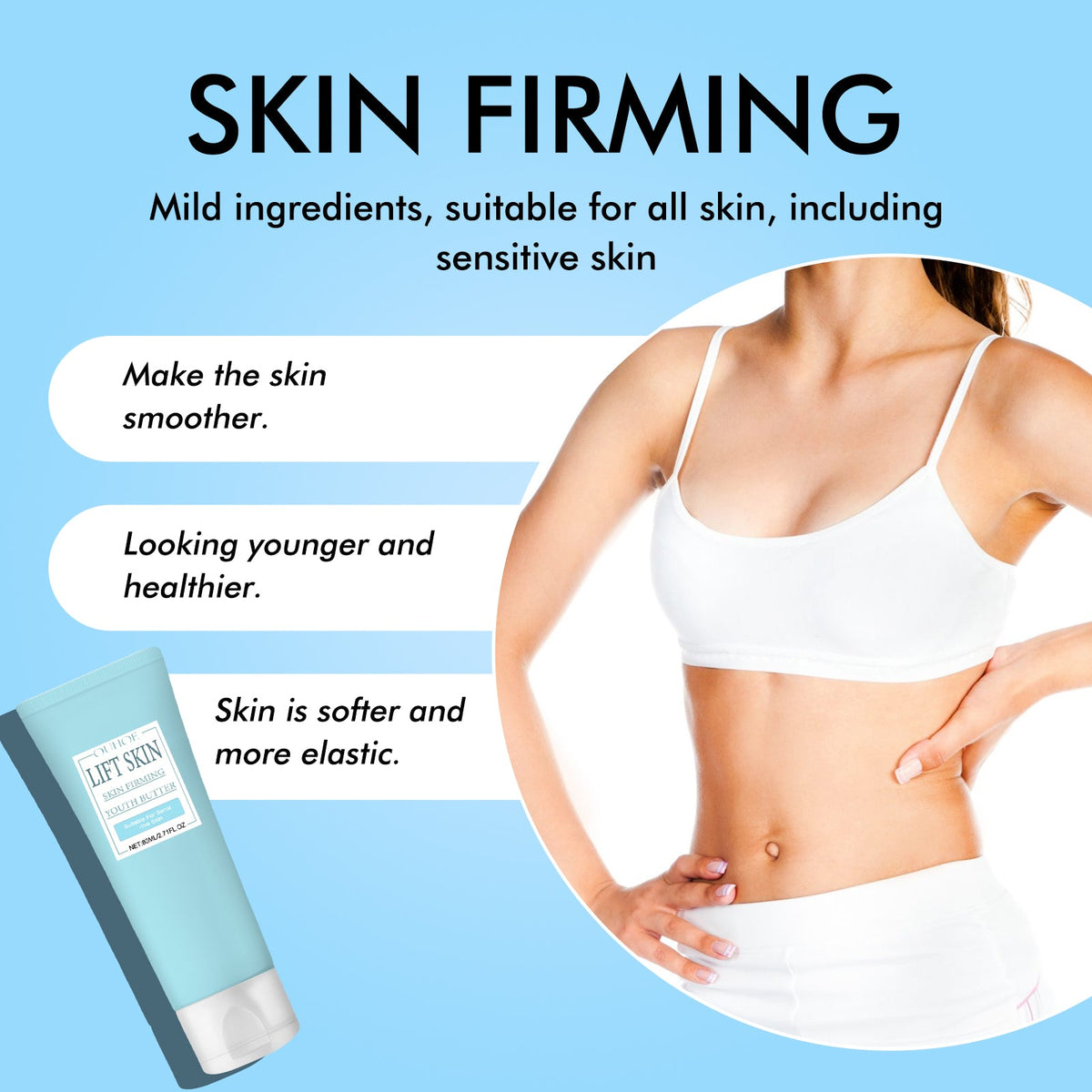 Skin Firming Youth Butter for Sagging Body Skin