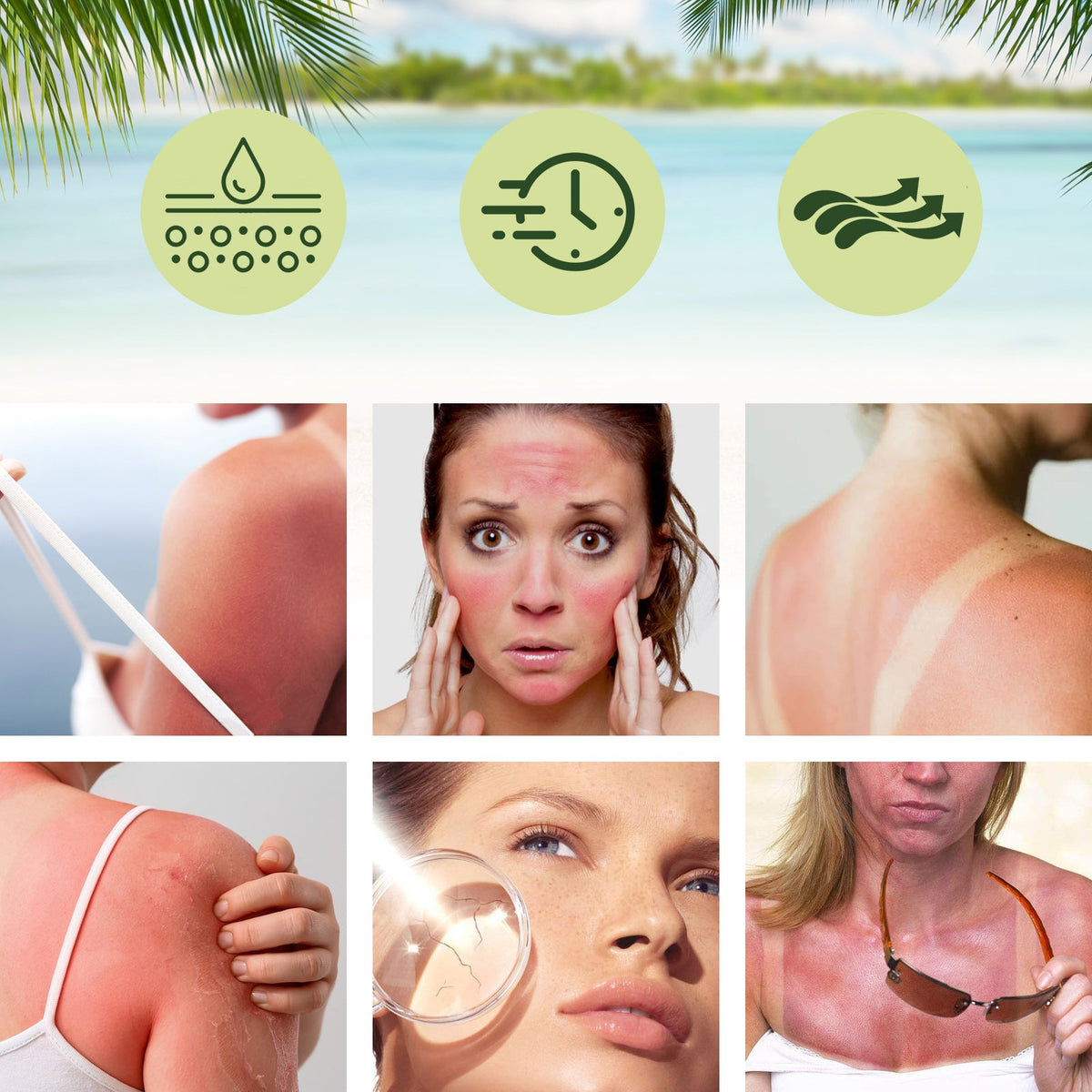 OUHOE Aloe Vera Protective Cream, Hydrating Fresh Isolating
