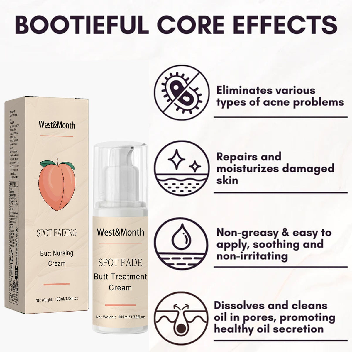 Buttock Care Cream for Dark Spots & Rough Skin