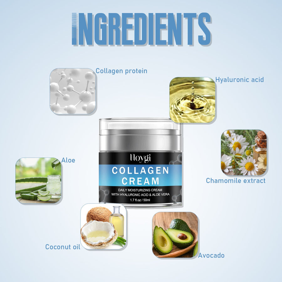Collagen Face Cream for Hydrated, Smoother-Looking Skin