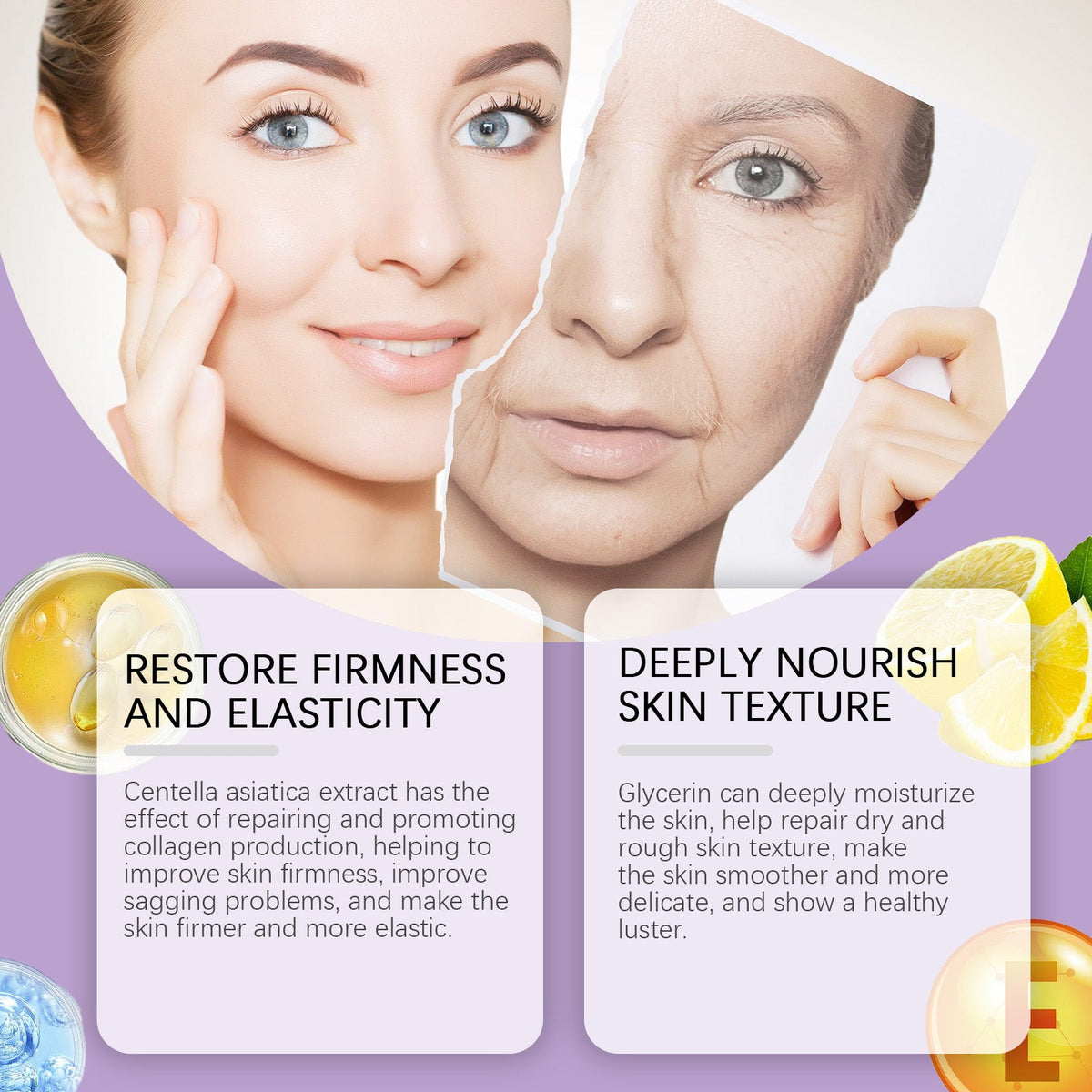 CICA Hyaluronic Acid Face Moisturizer for Firming Skin