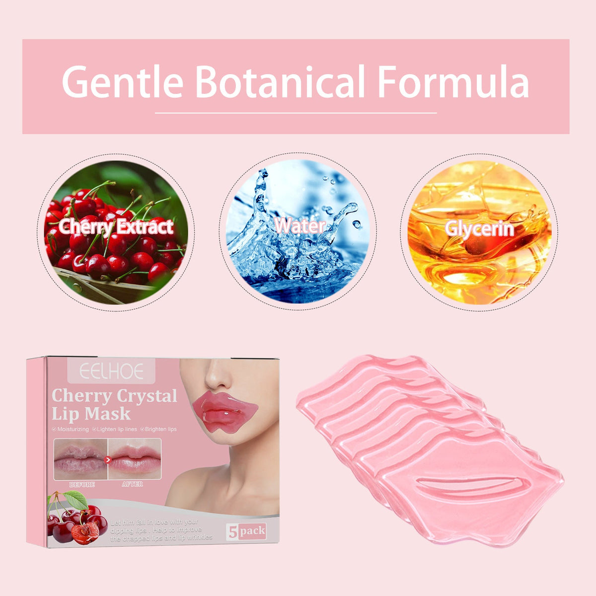 Cherry Crystal Lip Mask — Brighten Lips & Smooth Lines