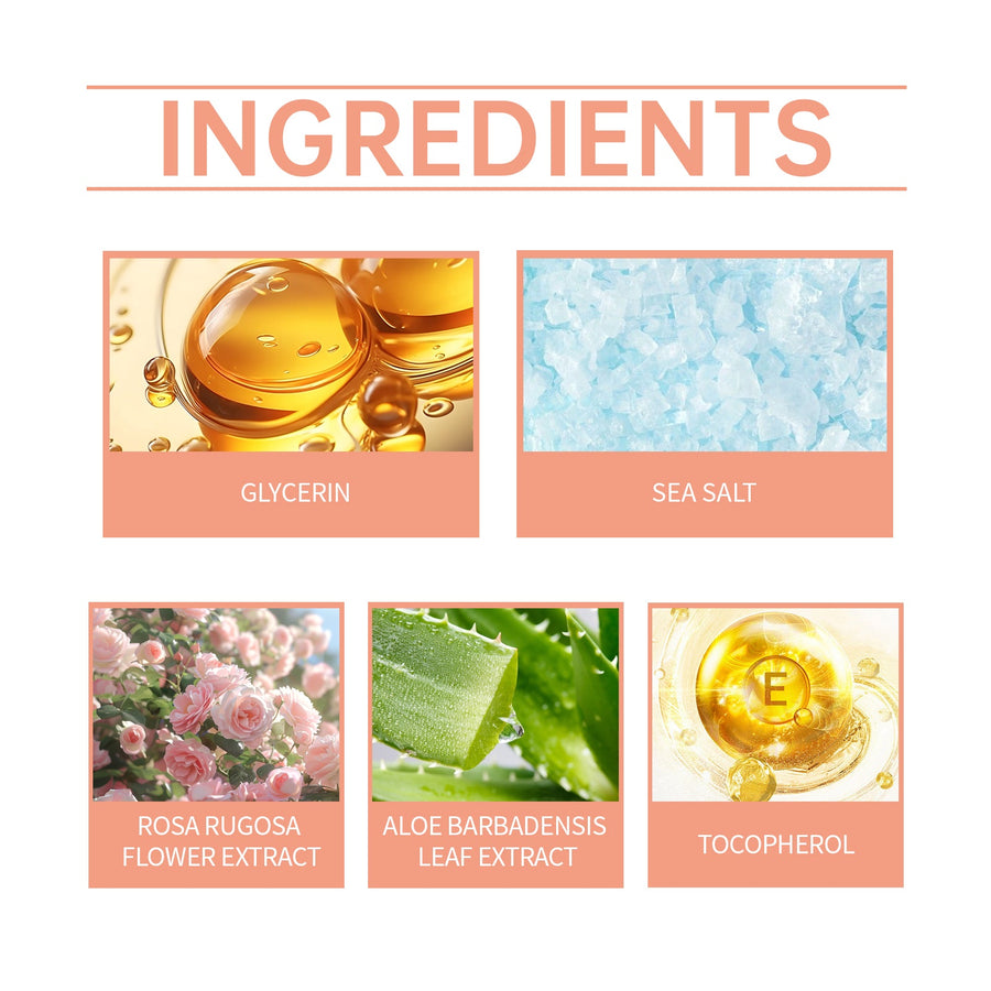 Rose Bath Salts for Soothing, Moisturized Skin Care