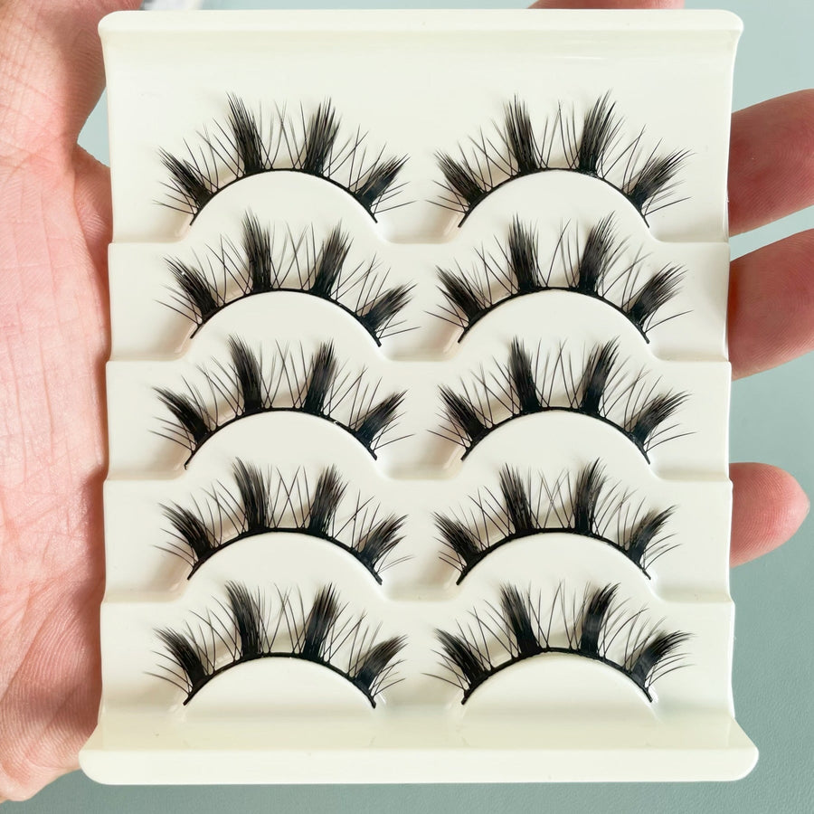 False Eyelashes for Bold, Bushy Cartoon-Style Eyes