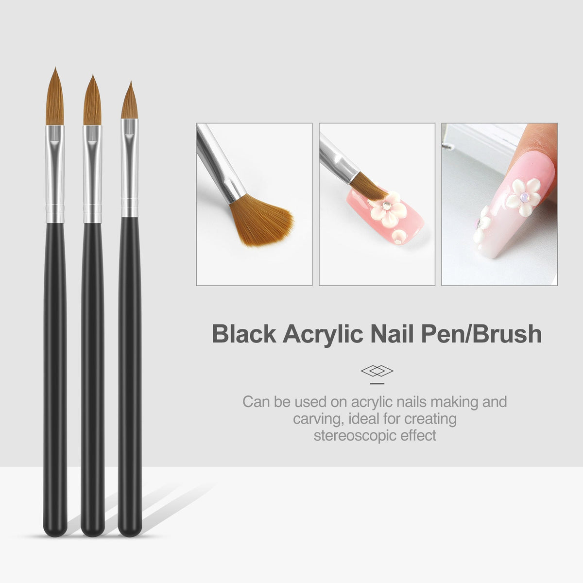 COSCELIA Acrylic Nail Kit – Salon Extensions, No UV Lamp