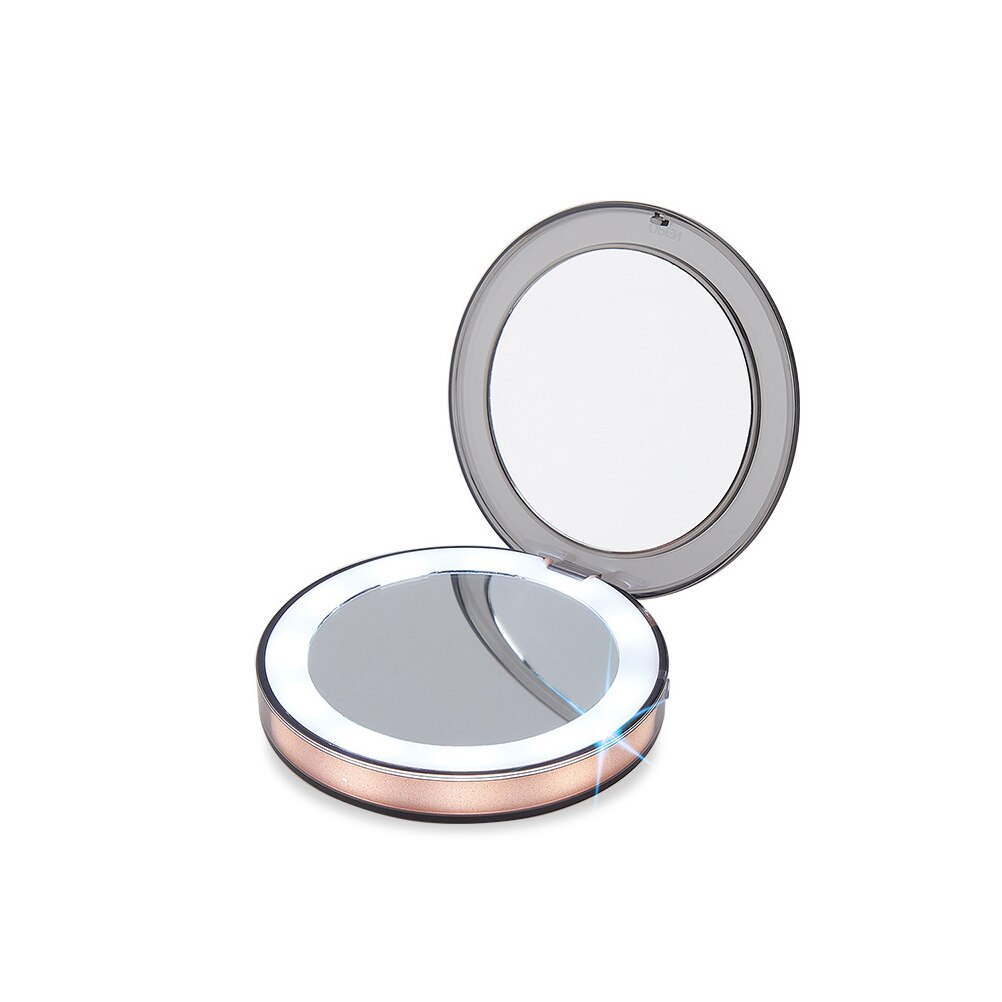 LED Compact Travel Makeup Mirror — Flawless Lighting Anywhere
