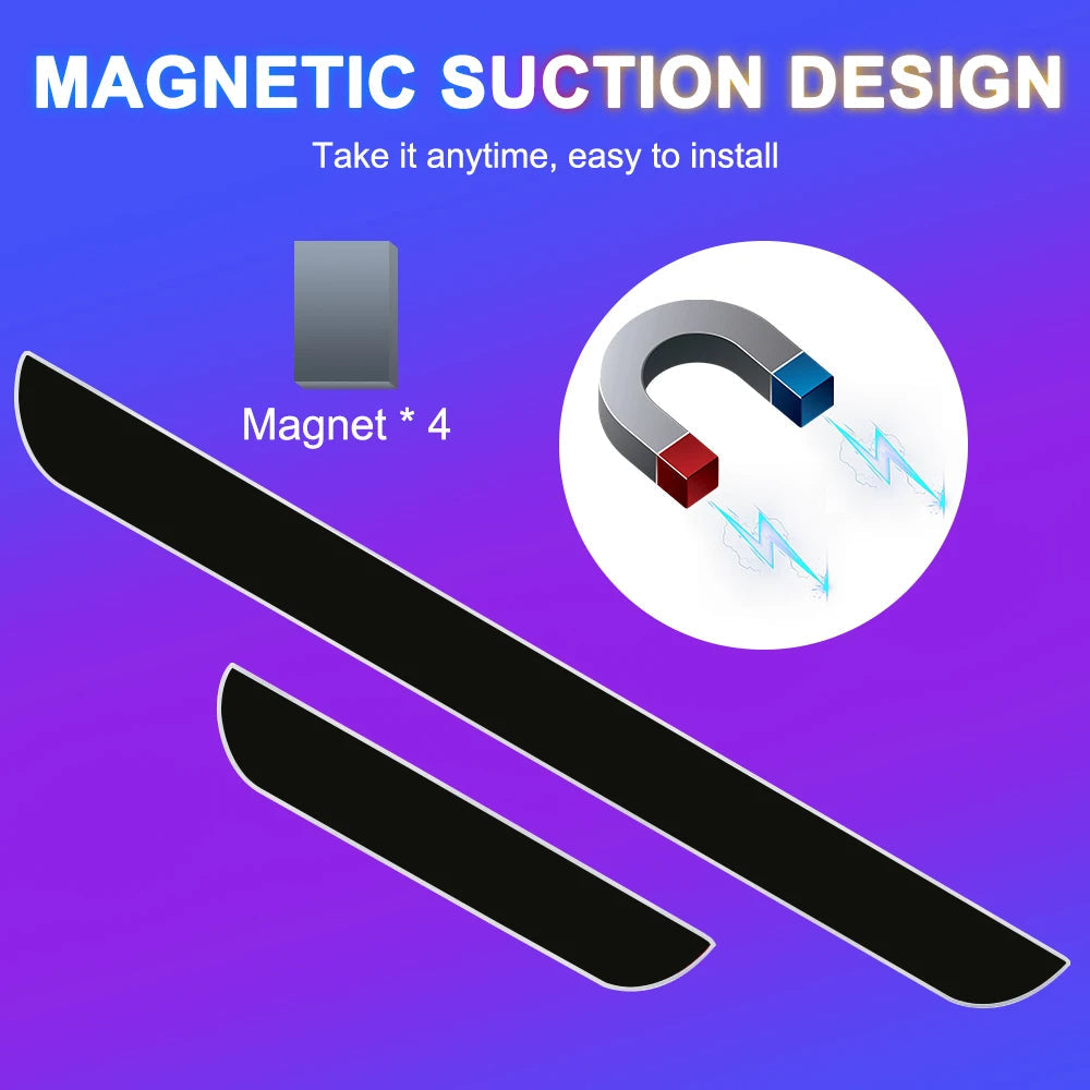 LED Door Sill Scuff Plates — Customizable RGB Neon Lighting