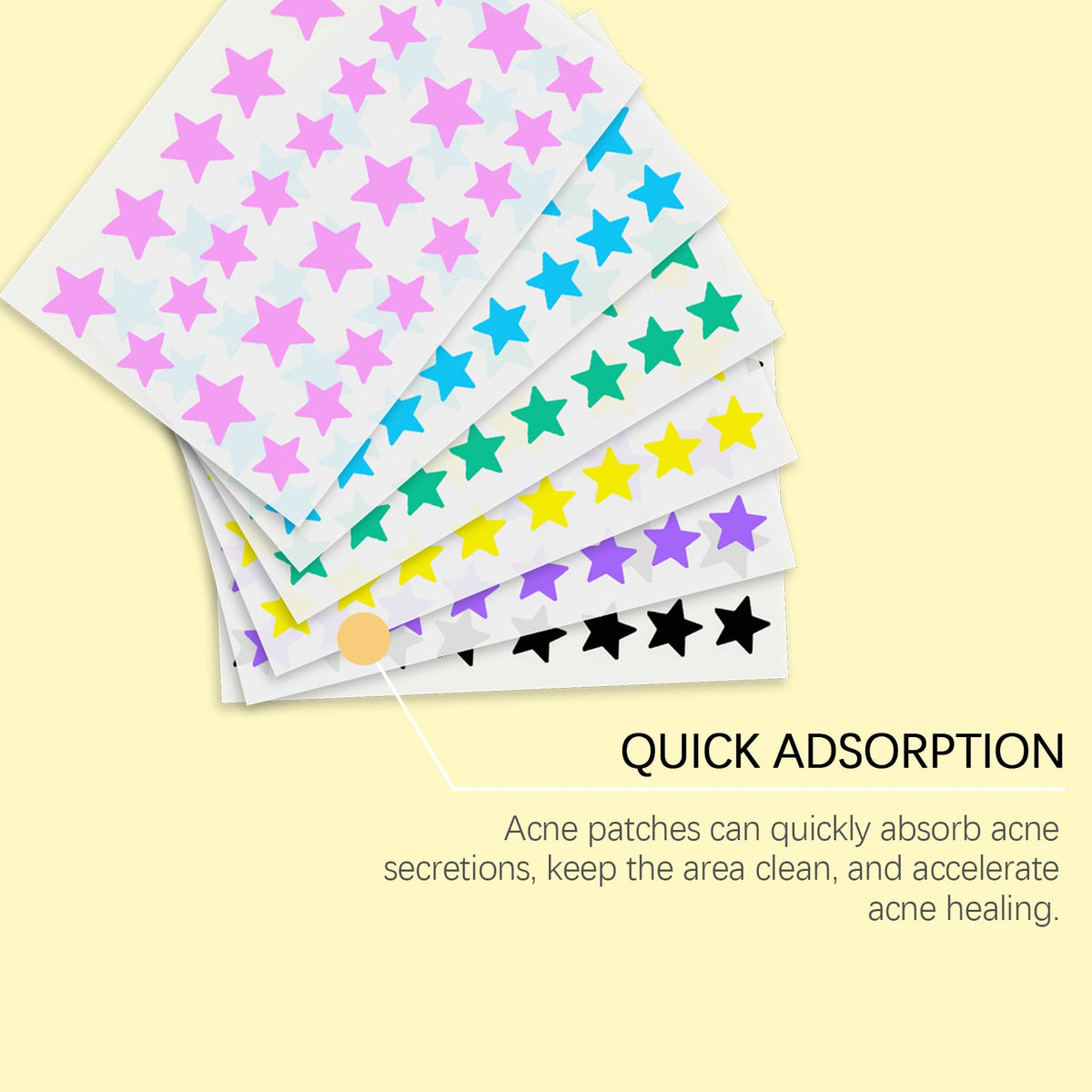 Star-Shaped Acne Patches — Reduce Redness & Swelling