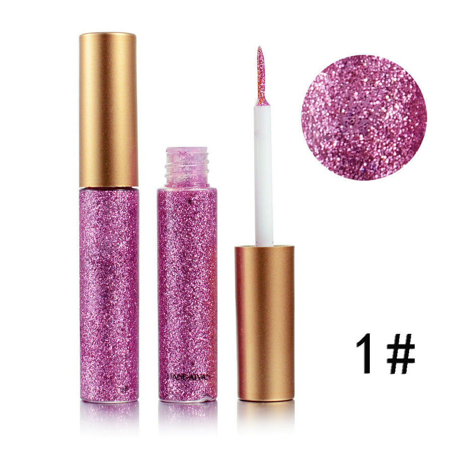 Glitter Eyeliner for Colorful Reflective Eye Looks