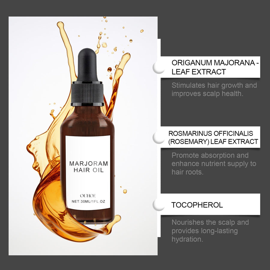 Marjoram Hair Oil for Dry, Fragile, Breakage-Prone Hair