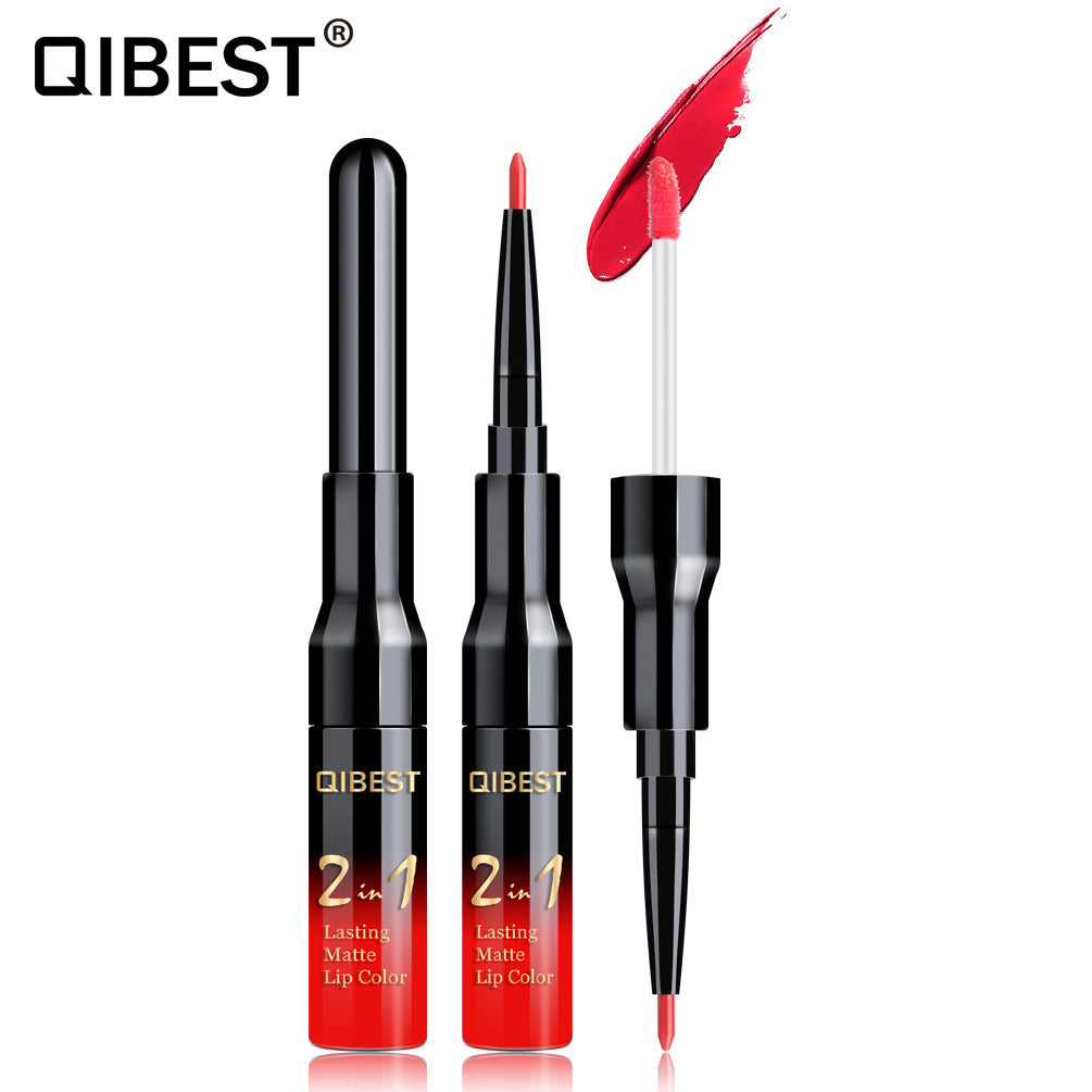 2-in-1 Matte Lip Gloss Pen for Defined, Lasting Color