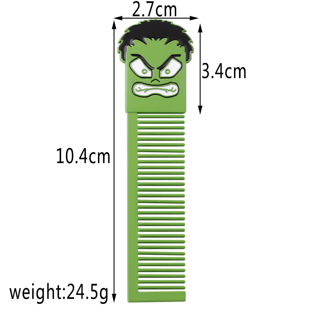 Marvel Character Combs Set — 8 Superhero Hair Accessories