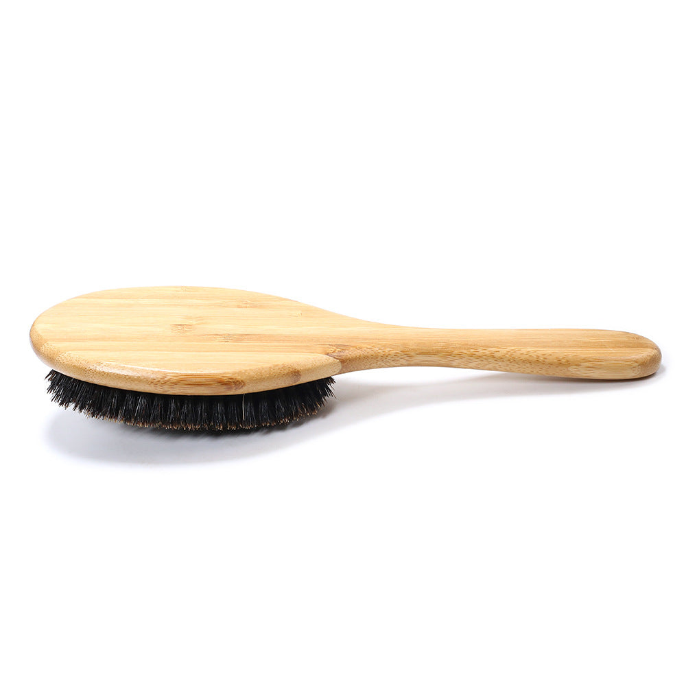 Hair Massage Comb with Boar Bristles – Bamboo Scalp