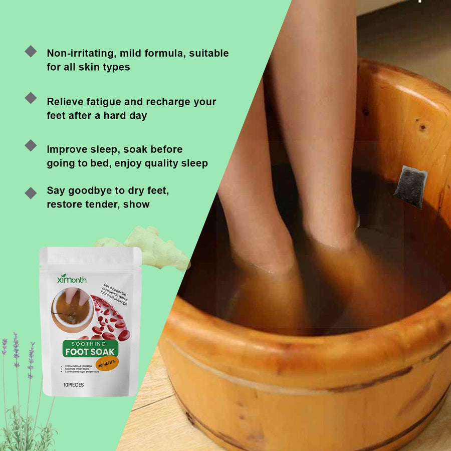 Ginger Safflower Foot Bath Kit for Circulation & Sleep