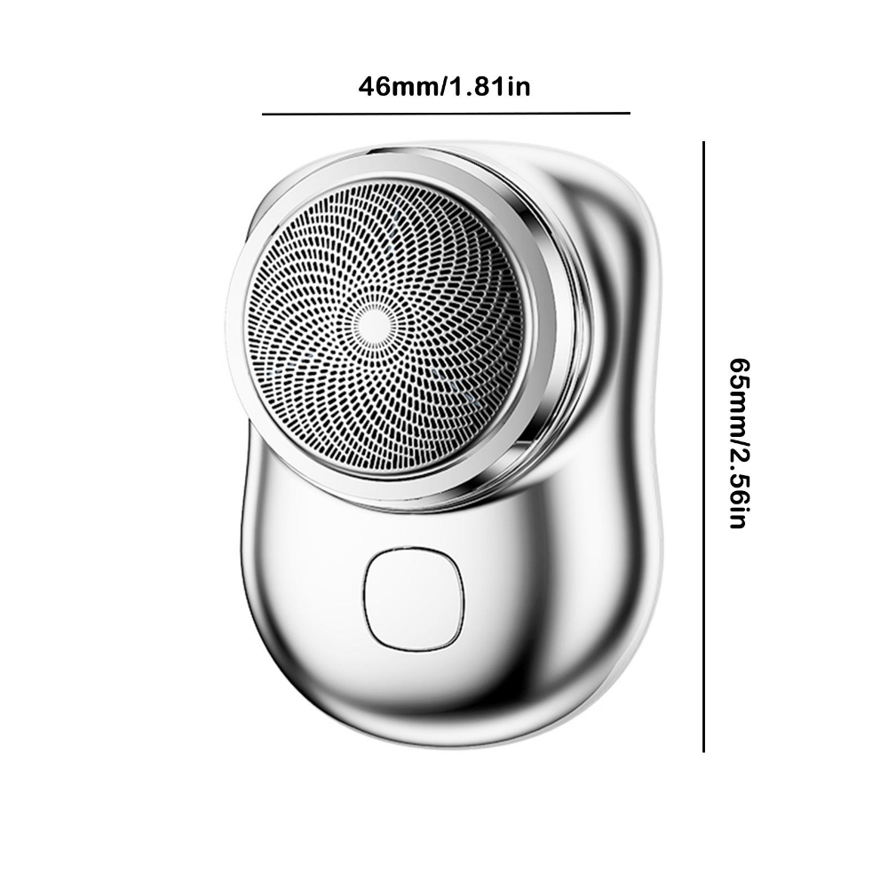 Compact Electric Shaver for Men – 60-Day Battery, Waterproof