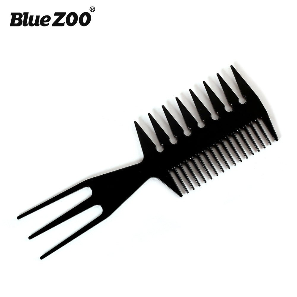 Dual-Sided Styling Comb – Rounded Teeth for Slicked-Back Hair