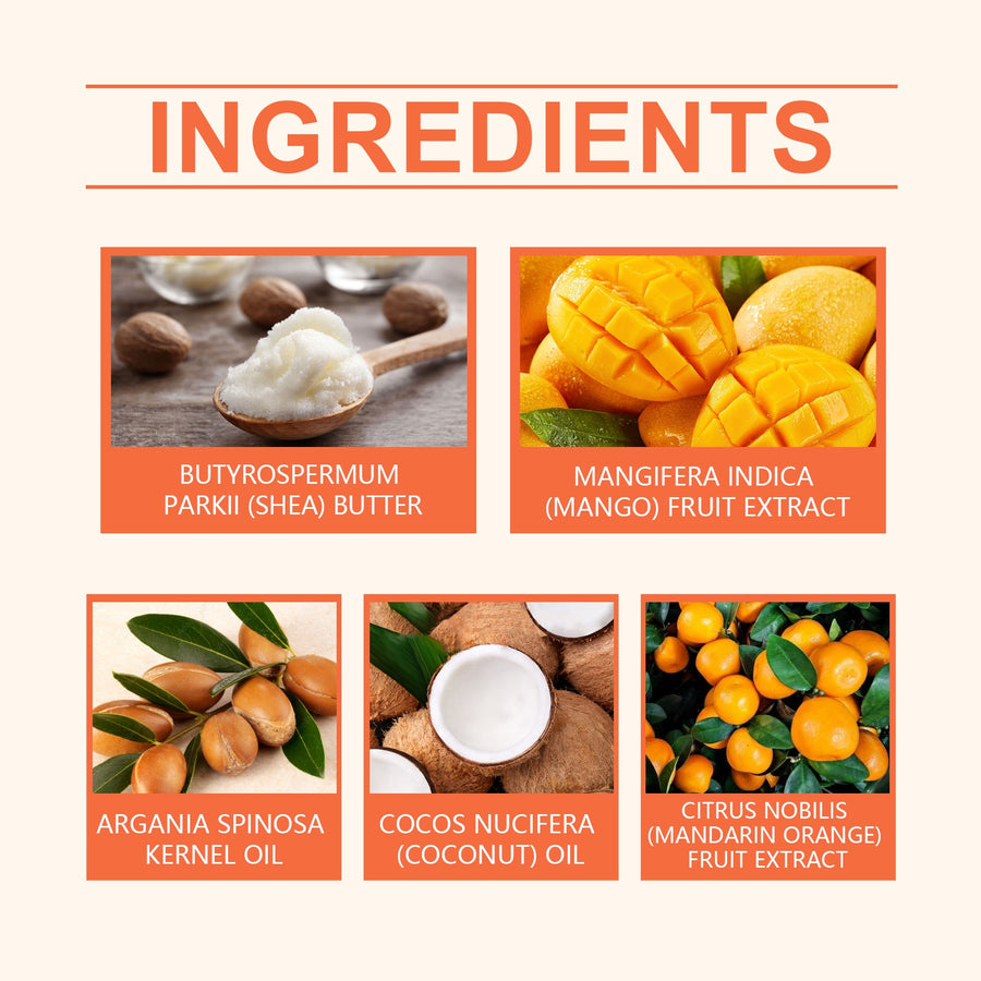 Mango Citrus Body Butter for Soft, Hydrated Skin
