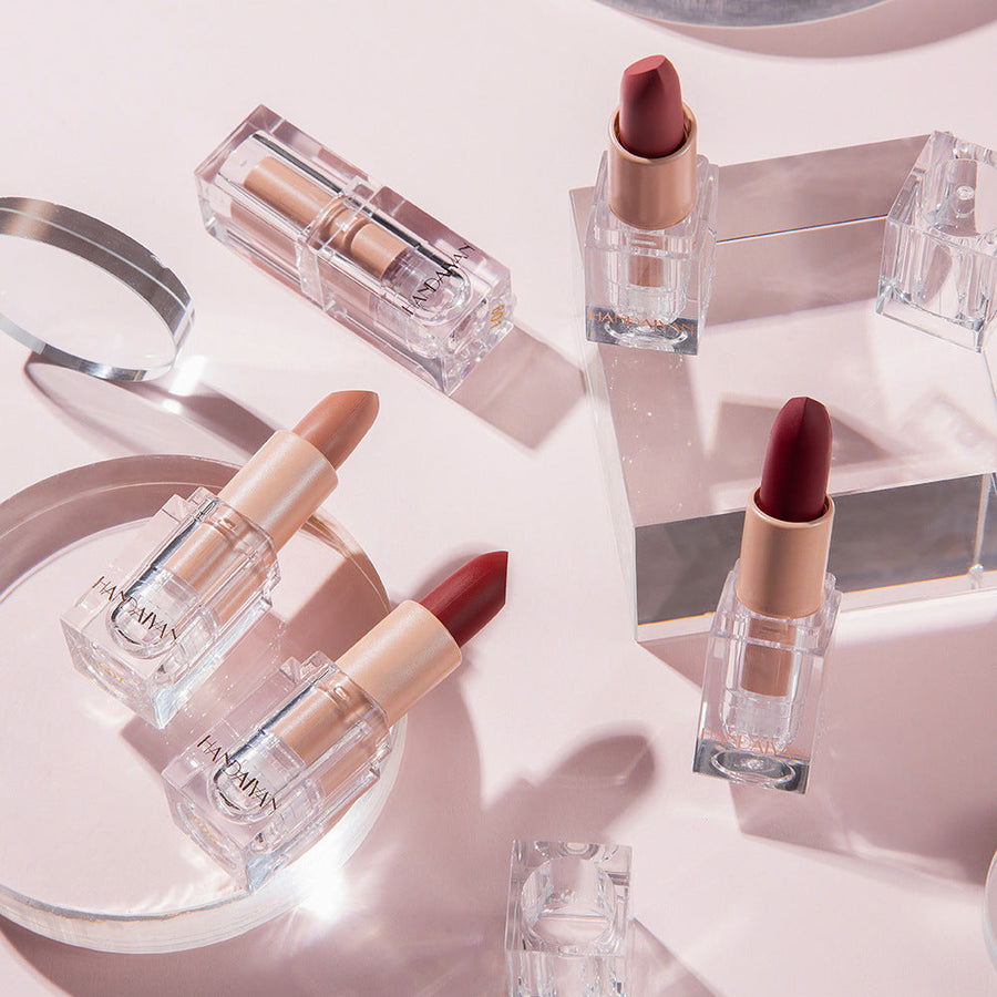 Crystal Tube Matte Lipstick Set, 6 Versatile Shades