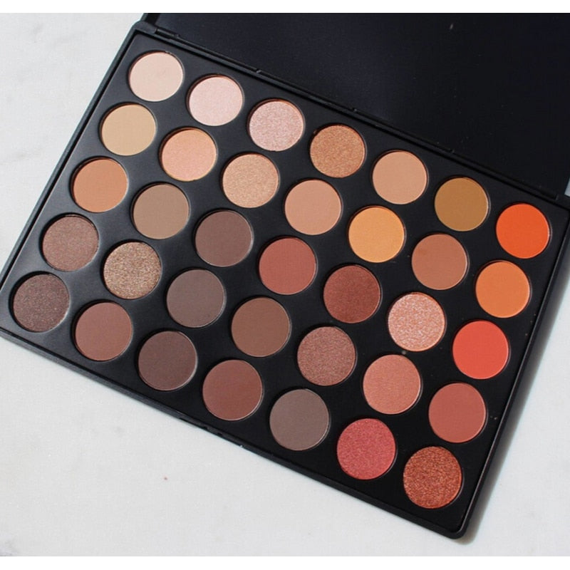35-Color Warm Eyeshadow Palette for Easy Eye Looks