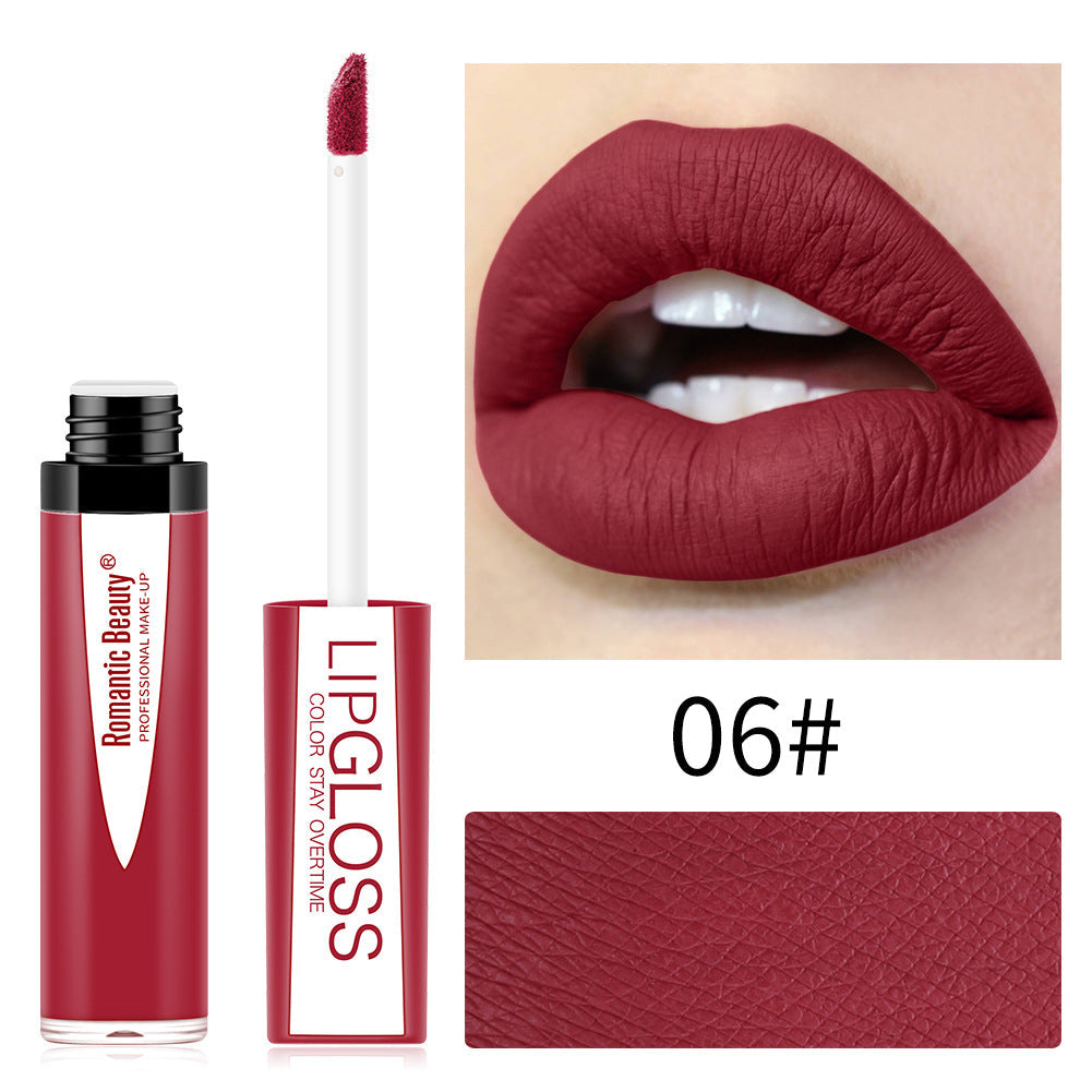 Matte Lip Gloss – Long-Wearing Berry & Burgundy Color
