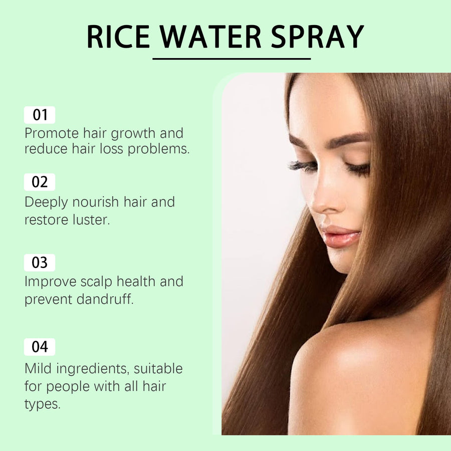 Fermented Rice Water Hair Spray for Fuller-Looking Hair