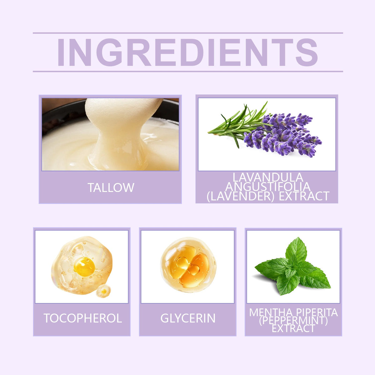 Lavender Tallow Moisturizer for Deep Dry Skin Relief