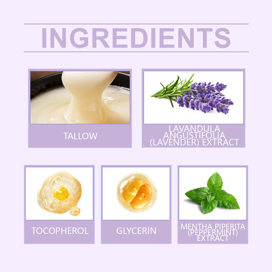 Lavender Tallow Moisturizer for Deep Dry Skin Relief