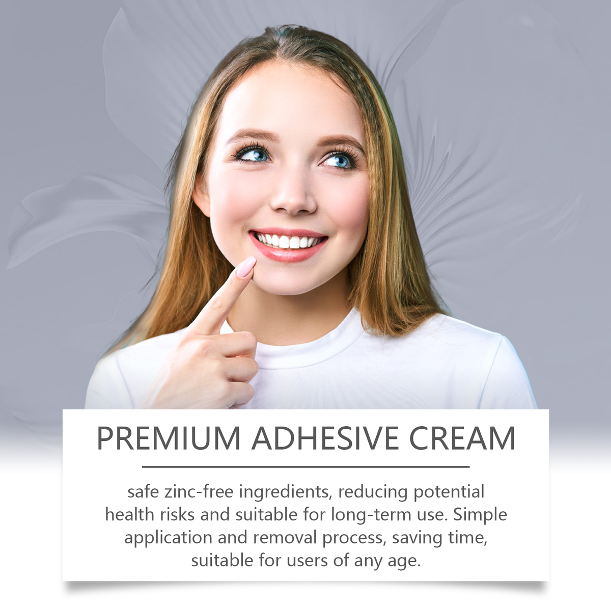 Denture Adhesive Cream – Strong Hold for Up to 4 Days