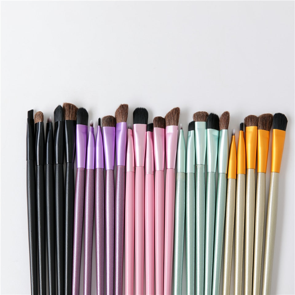 Travel Mini Eye Makeup Brushes Set — 5-in-1 Portable Kit