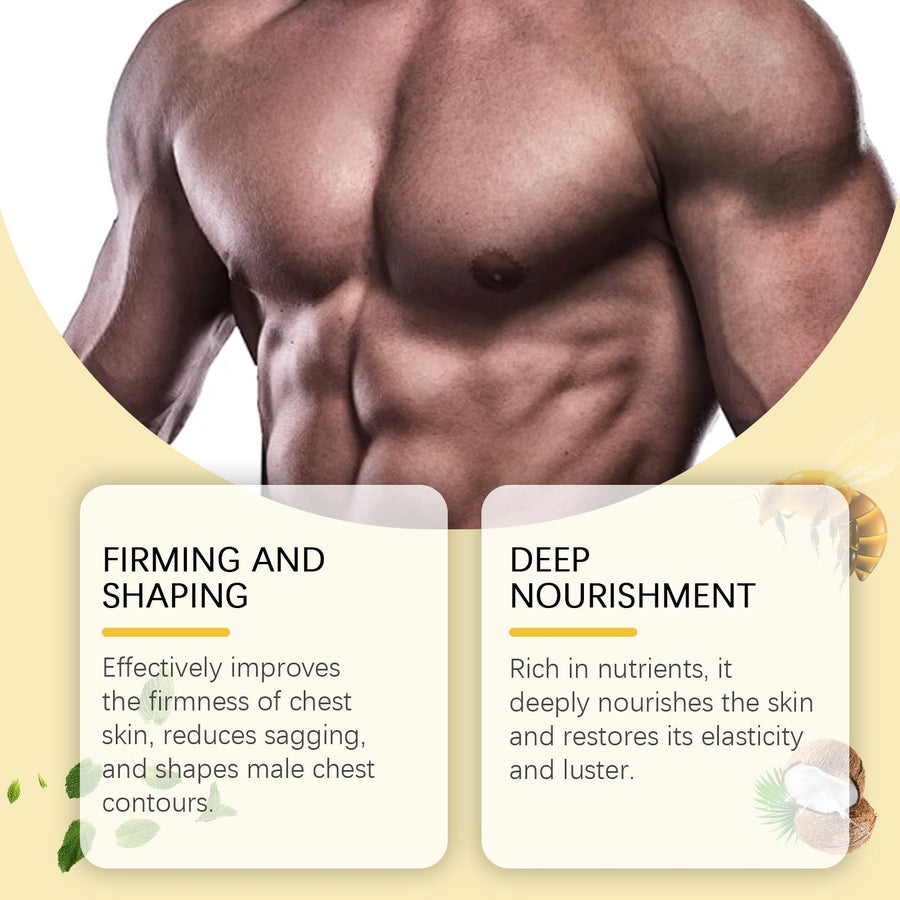 Men's Chest Firming Oil — Bee Venom Lifts & Defines Chest Fast