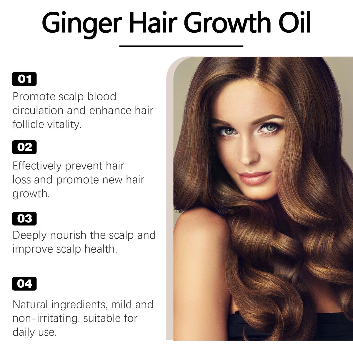 Ginger Hair Growth Oil for Targeted Scalp Care