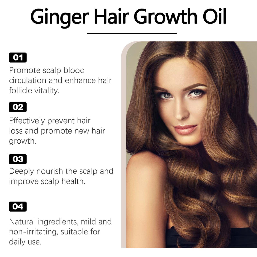 Ginger Hair Growth Oil for Targeted Scalp Care